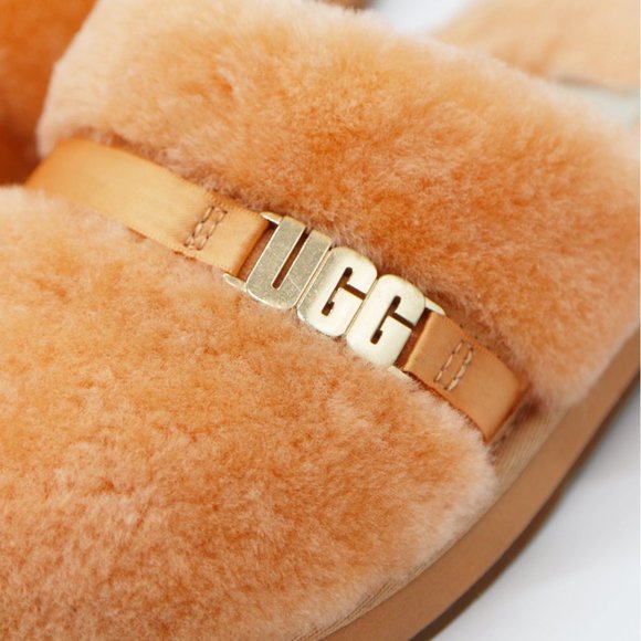UGG Australia Dalla Sheepskin Cozy Slip On Sandal Slippers Sherbet Orange 5 $90 - Picture 9 of 14